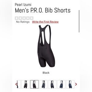 Like NEW men’s XL  Pearl Izumi Bib shorts cycling